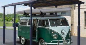 carport camping-car métallique