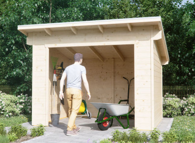 cabane pour les stères de bois