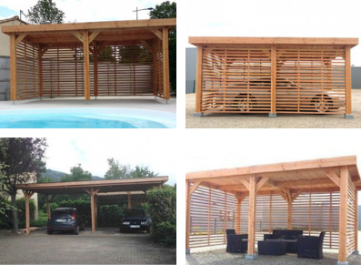 abri terrasse ou carport en Douglas