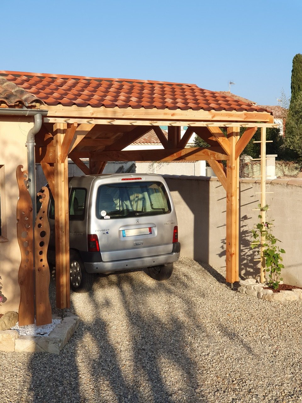 carport en bois Douglas