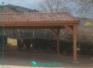 charpente en bois pour faire un carport