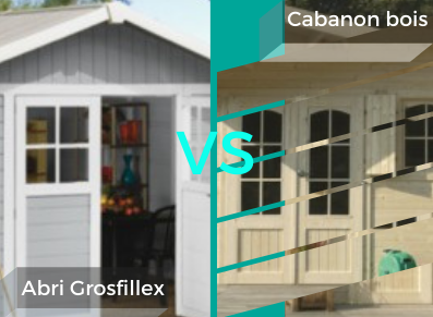 LE MATCH : abri jardin PVC Grofillex VS cabanon bois