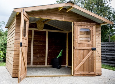 Chalet de jardin de qualité supérieure : l'abri bois haut de gamme !