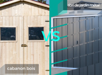 Le cabanon bois et l'abri de jardin métal sont parfaits pour faire un ...