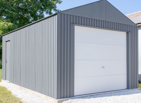 garage métal avec porte sectionnelle