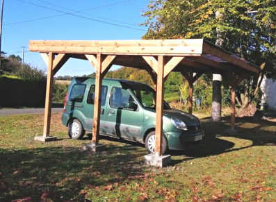 carport bois deux voitures