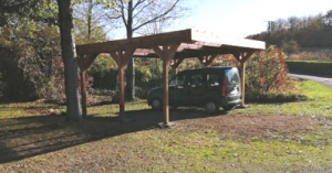 carport bois autoclave double