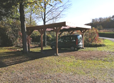 carport bois autoclave double