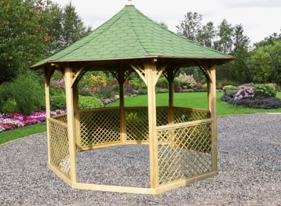 kiosque de jardin avec toit octogonal