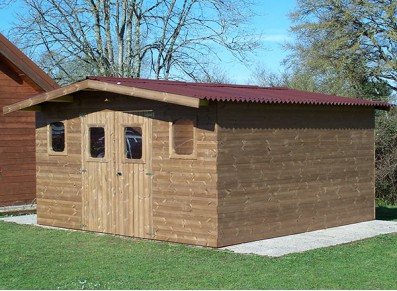 cabanon de rangement en bois