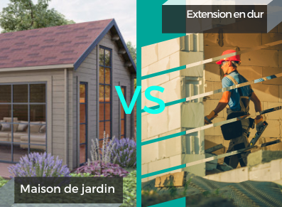 maison de jardin ou extension en dur ?