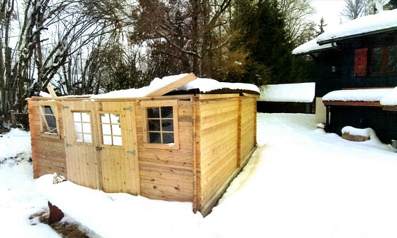 neige et entretien abri de jardin