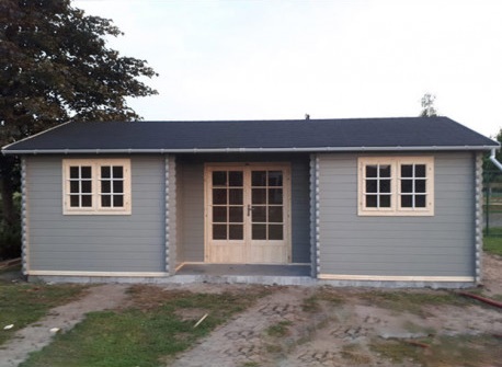 maison de jardin en madriers de bois