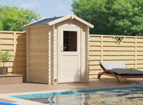 cabane de rangement pour la piscine