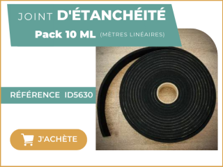 rouleaux d'étanchéité pour la pose d'un abri de jardin