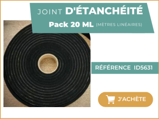 joint d'étanchéité 20 mètres linéaires pour vos abris de jardin