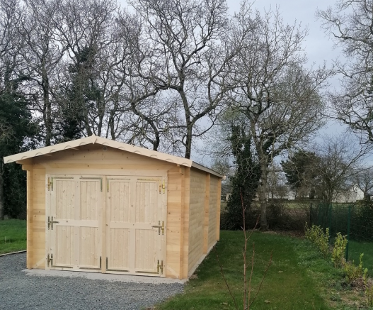 garage livré monté en bois