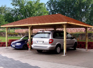 carport double pour deux voitures