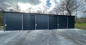 hangar de stockage métallique