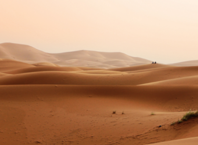 pluie de sable du Sahara