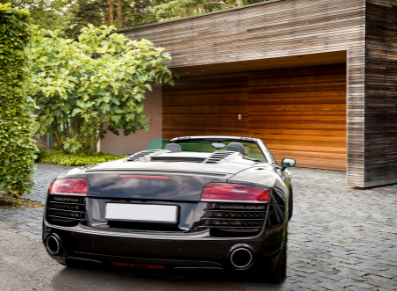 garage en bois luxe