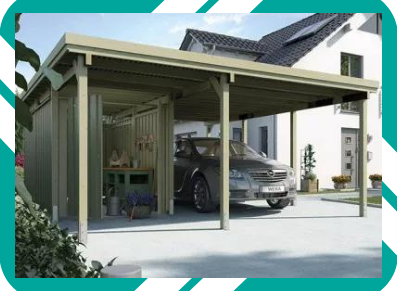 A la découverte… d’un carport bois avec atelier !