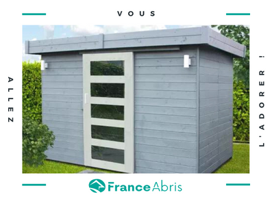 ❤️ Ce que vous aimerez dans… cet abri de jardin bois toit plat