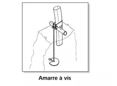 Kit pour un ancrage sur sol meuble