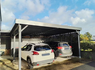 carport bois monopente personnalisée