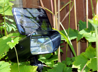 lampe solaire pour un abri de jardin, un accessoire intelligent