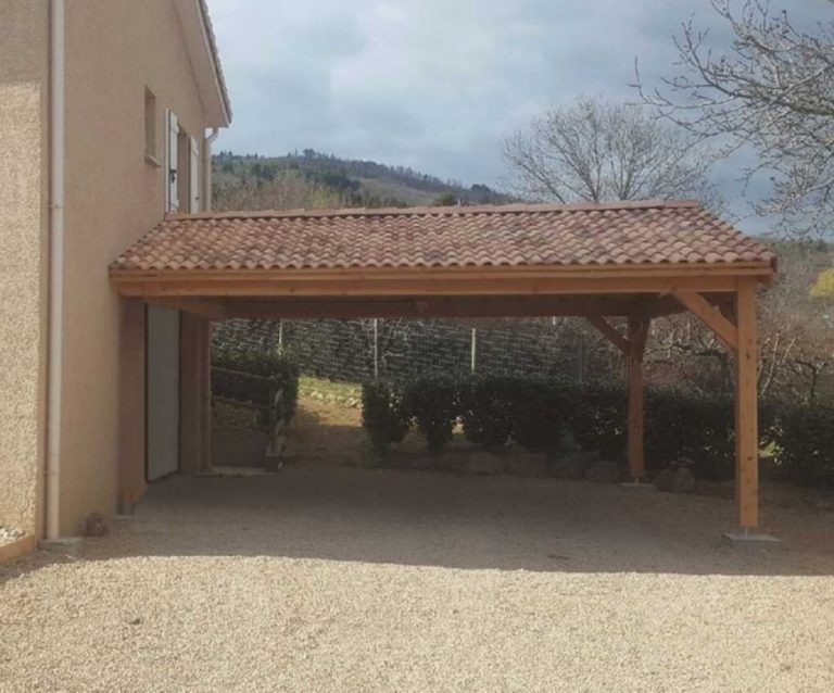 Appentis bois : créer une avancée protectrice grâce à une charpente