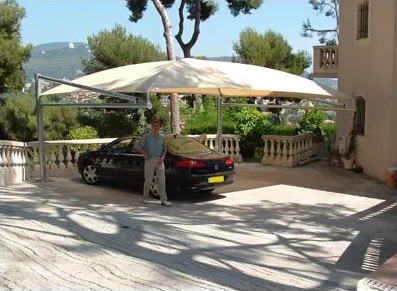 montage de ce carport maison toile et métal