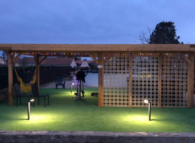 Réalisation pro : quand une pergola se transforme en abri spa pour un gîte !