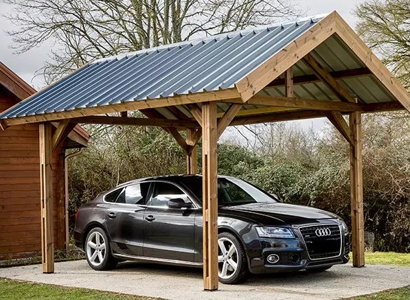 abri voiture et carport en bois THT