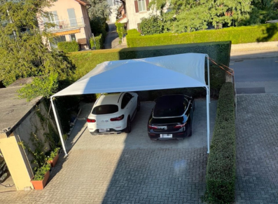 carport métal et toile