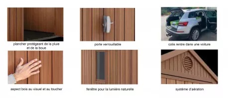 abri en résine pvc discount