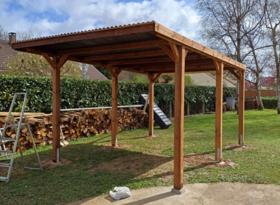 carport bois en promo