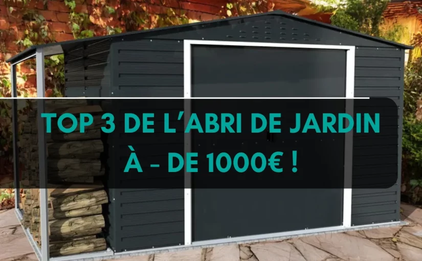 moins de 1000€ pour ces 3 abris de jardin