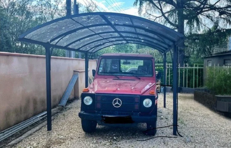 carport sous la grêle