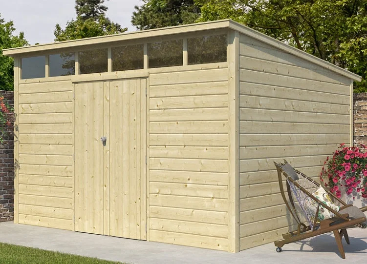abri de jardin bois et porte non étanche