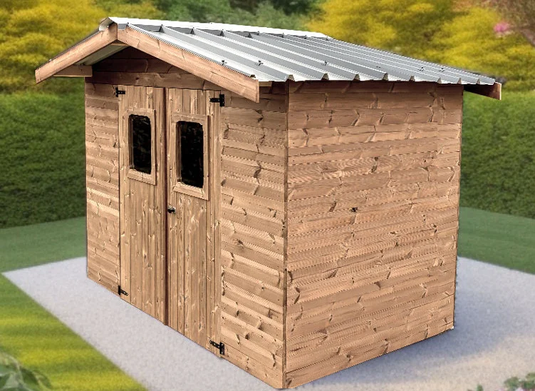 abri de jardin bois traité THT