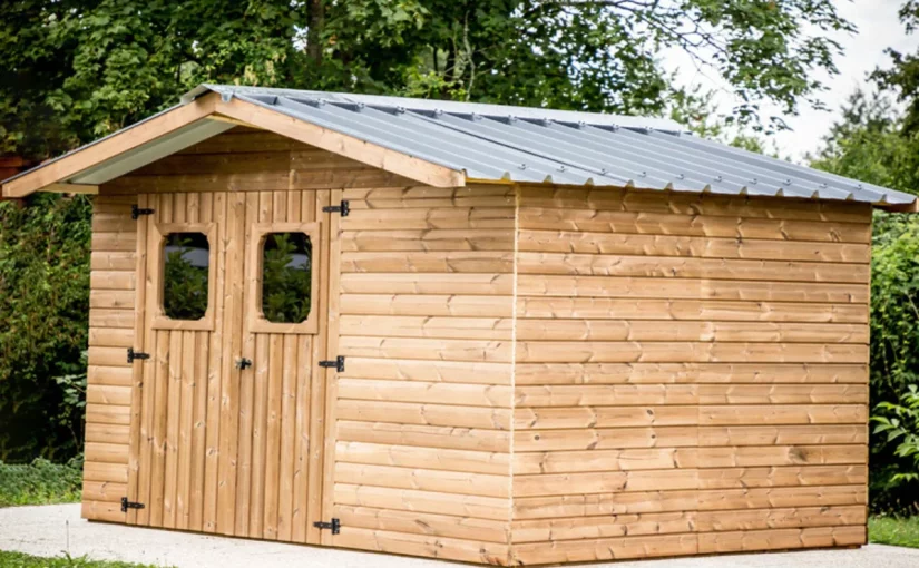 quel est le secret de cet abri de jardin bois ?