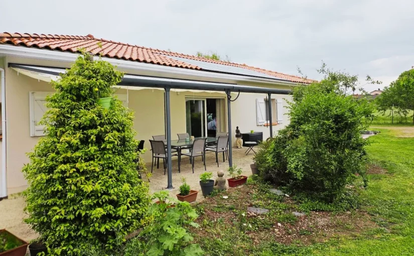 pergola adossée, une réalisation réussie