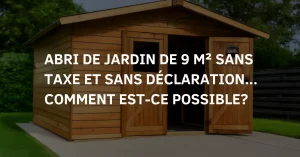 un abri de jardin en toile souple sans déclaration, ni toile