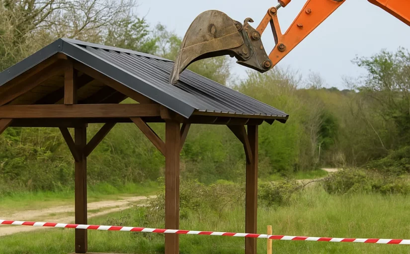 destruction d'un carport