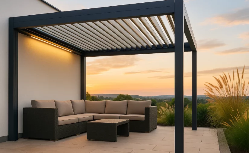 pergola bioclimatique et valeur immo