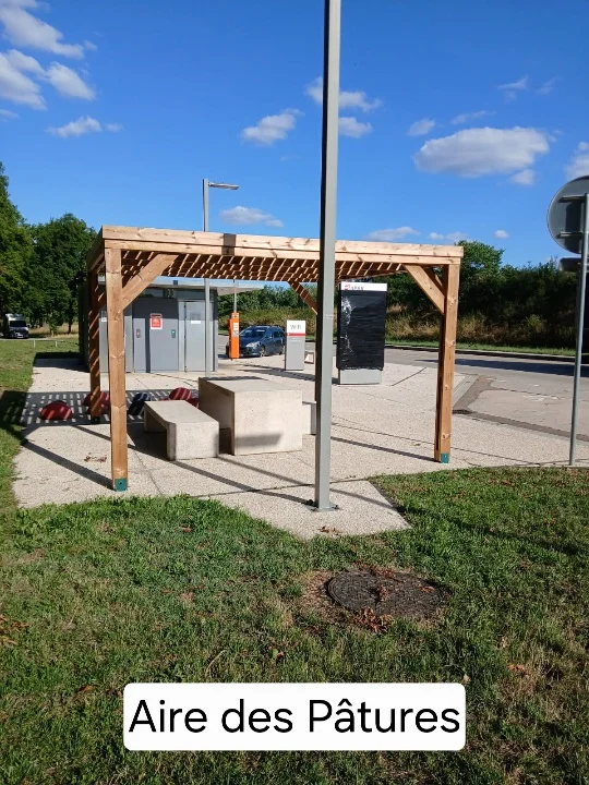 pergola bois thermotraité pour les professionnels, posée pour APRR et AREA