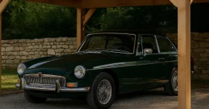 carport pour un véhicule de collection pendant l'hiver