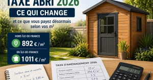taxe abri de jardin 2026