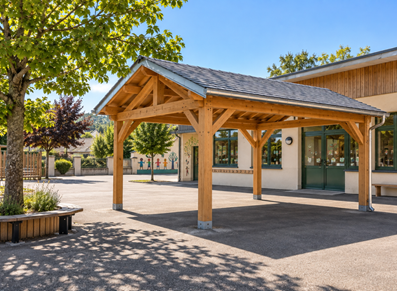 préau école UNE
